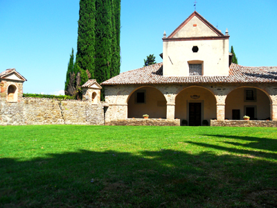 Il giardino del convento francescano da cui si accede alla Scarzuola