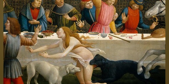 Novella di Nastagio degli Onesti (III) 1483-Museo Prado