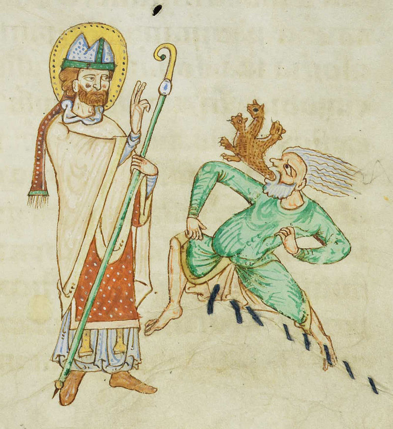 Miniatura su Leone IX tratta dal Passionary of Weissenau, Codex Bodmer.