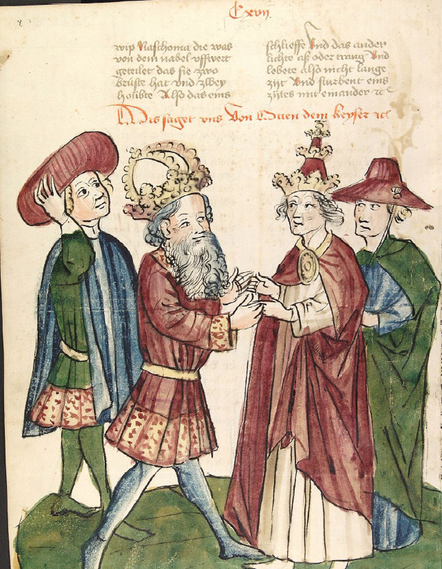 Ottone I incontra Giovanni XII, Laboratorio di Diebold Lauber, 1450