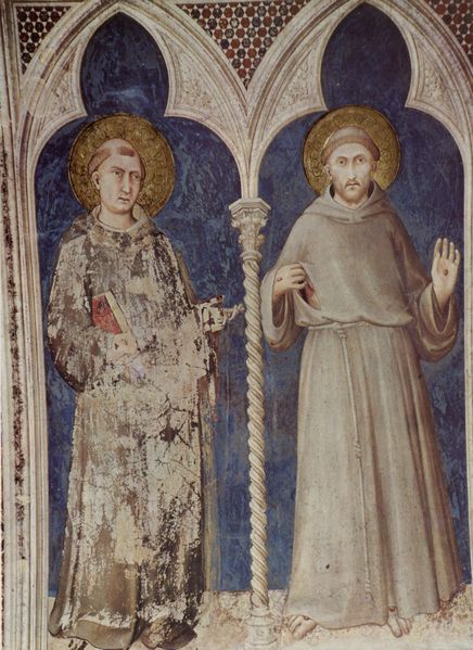 Sant'Antonio e San Francesco di Simone Martini (1322-26), basilica inferiore di San Francesco, Assisi