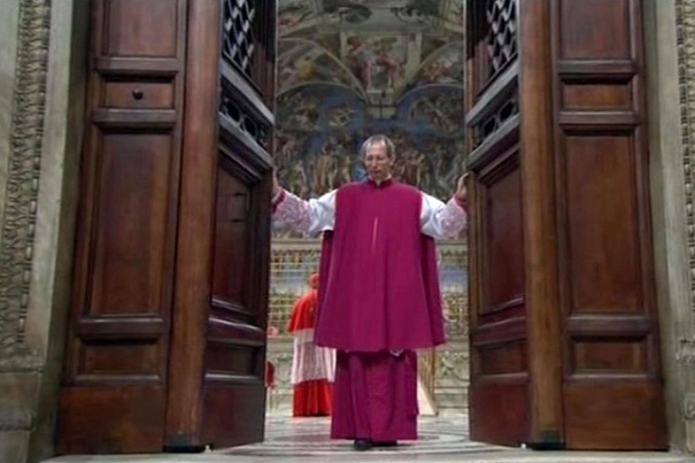 La chiusura della porta di un conclave