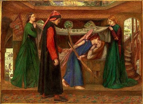 Gabriel Rossetti, Il sogno di Dante alla morte di Beatrice (1856)