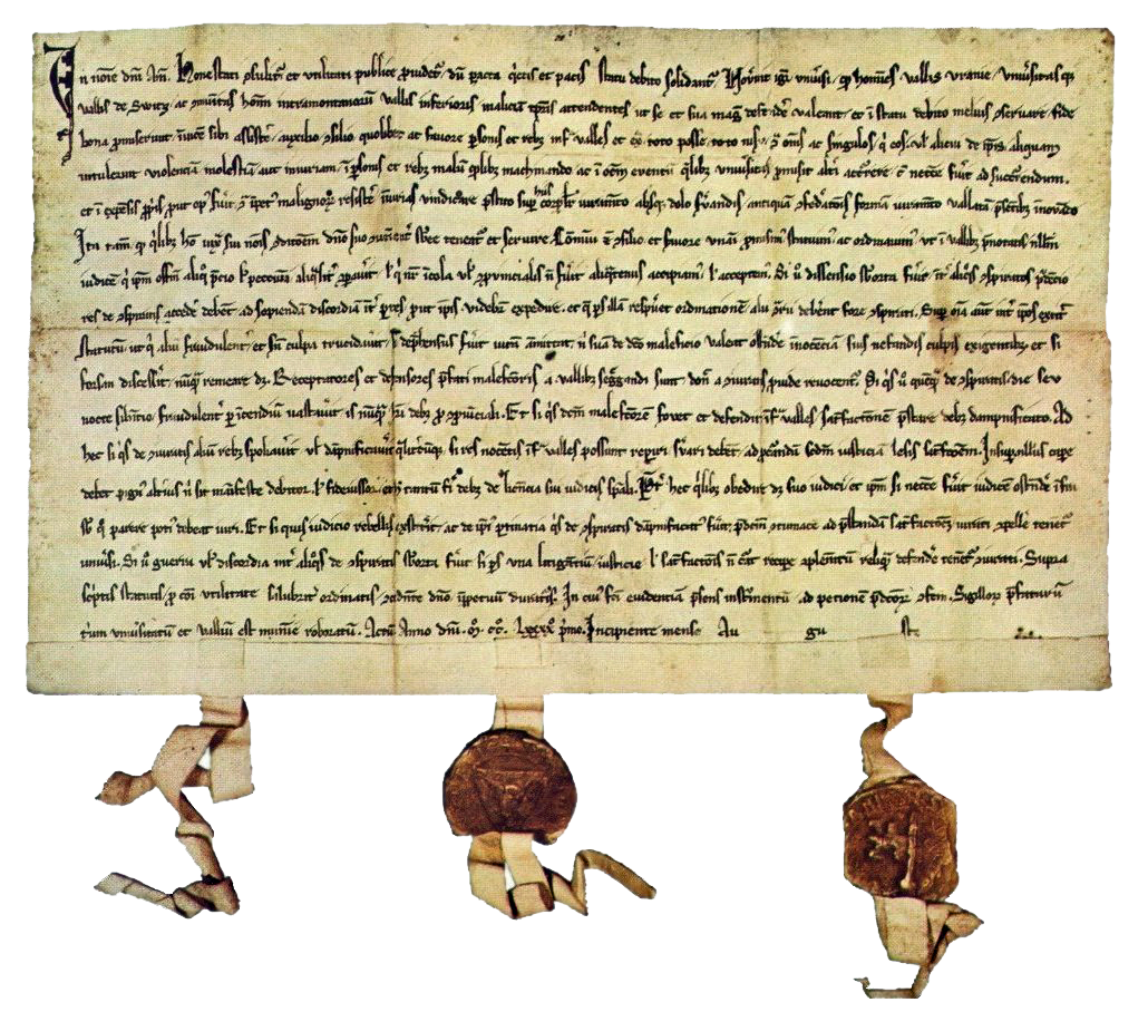 Il patto confederale svizzero del 1291