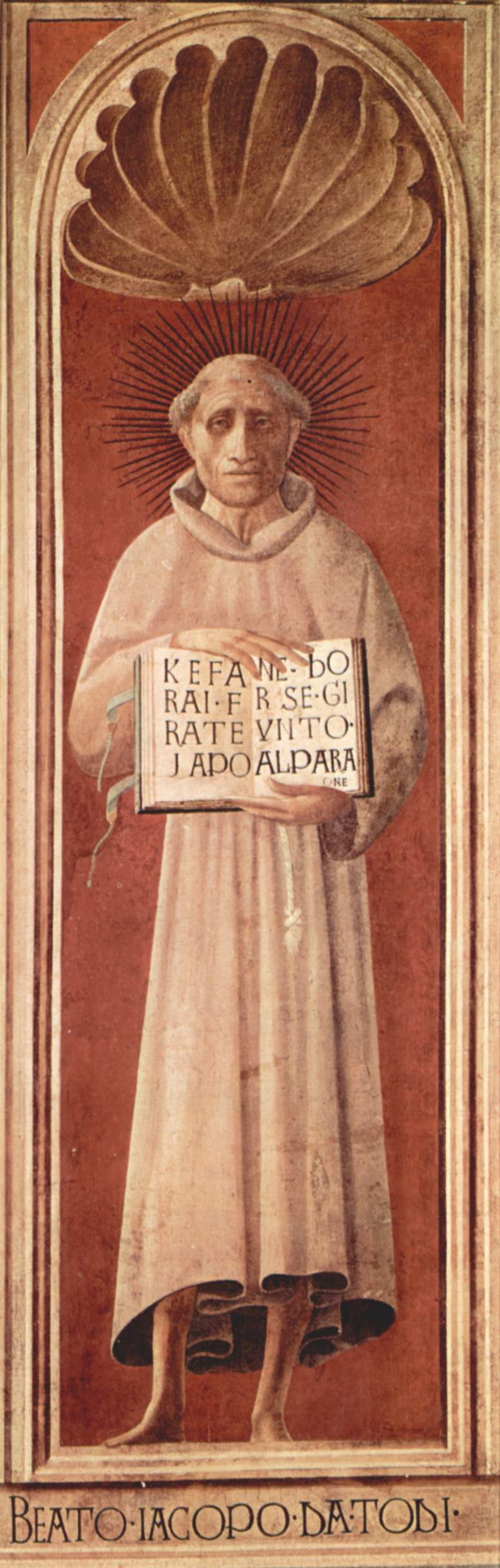 Beato Jacopone da Todi, affresco di Paolo Uccello, già nel duomo di Prato