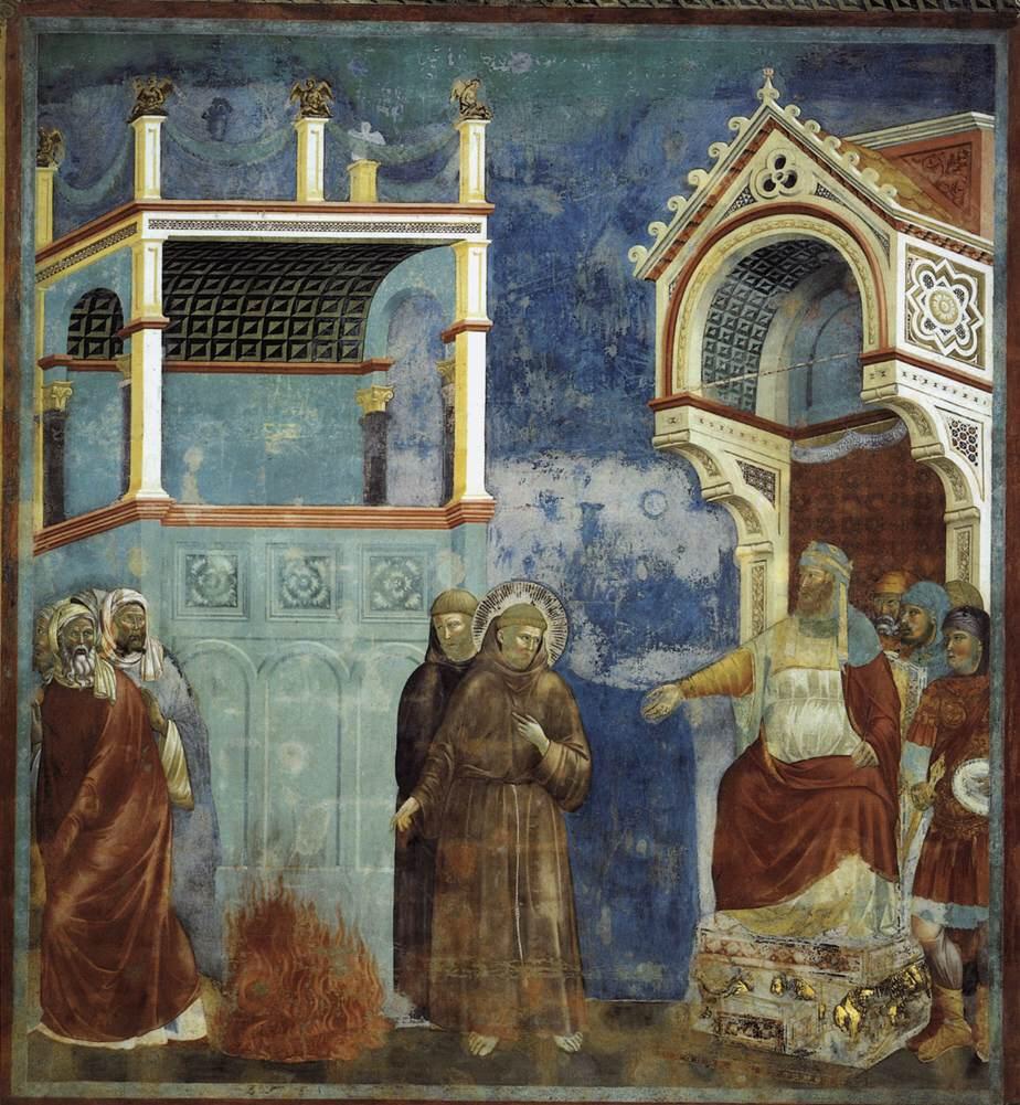 Giotto di Bondone, San Francesco davanti al Sultano