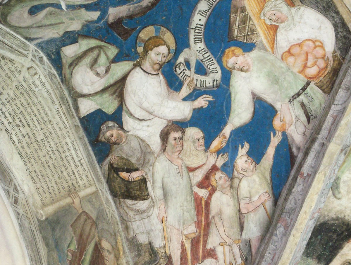 Particolare degli affreschi del chiostro del duomo di Bressanone (sec. XIV-XVI)