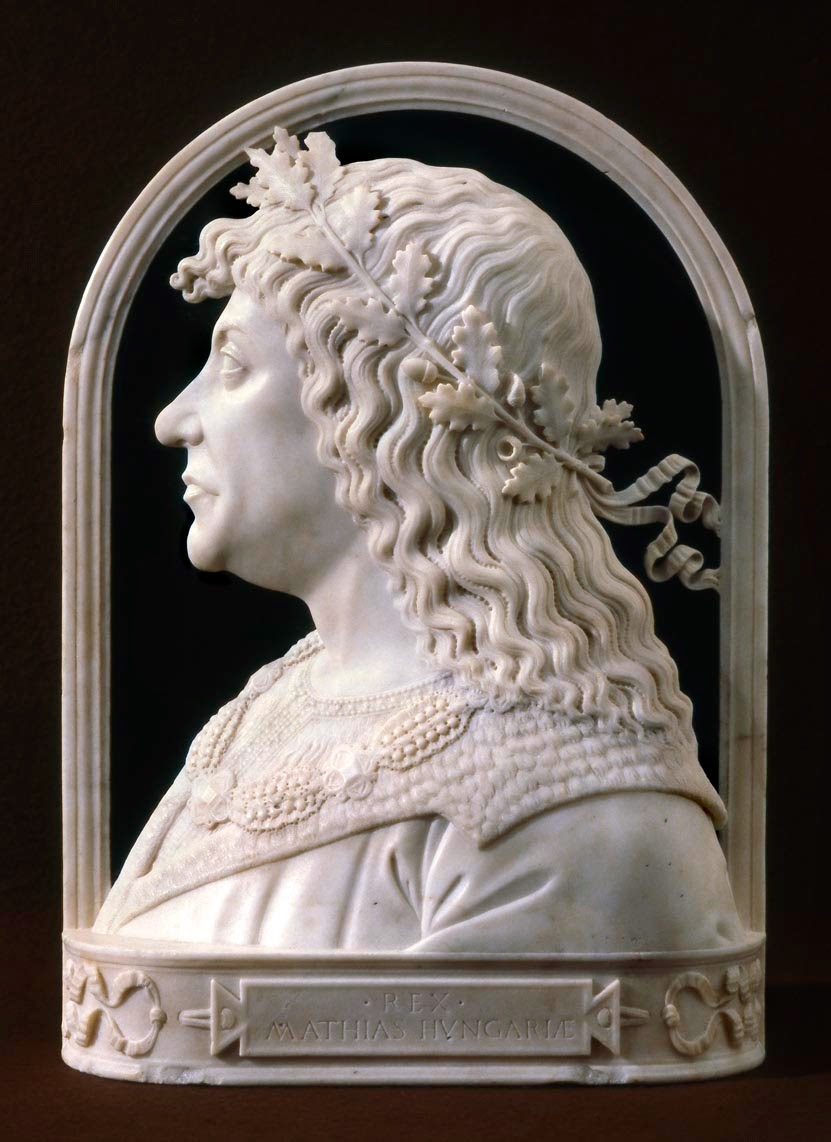 Giovanni Dalmata, Ritratto in marmo di re Mattia Corvino, Museo Fine Arts di Budapest