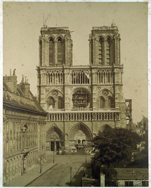 Notre Dame de Paris prima del restauro di Viollet le Duc