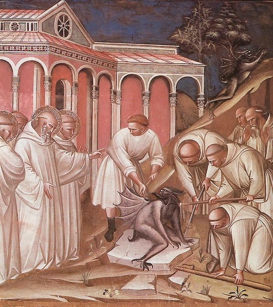 Spinello Aretino, Miracolo di San Benedetto