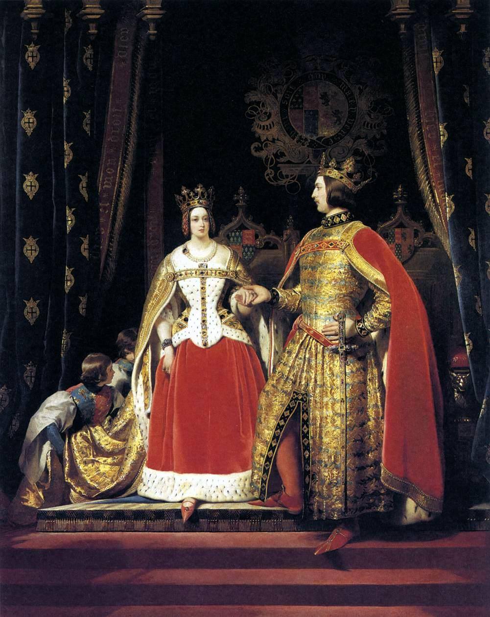 La regina Vittoria e il principe Alberto al Bal Costumé (Sir Edwin Landseer, 1842)