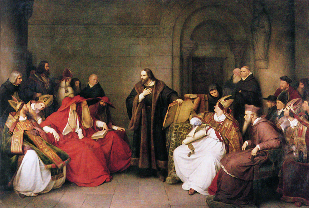 Jan Hus al Concilio di Costanza in un dipinto di Carl Friedrich Lessing (1842)