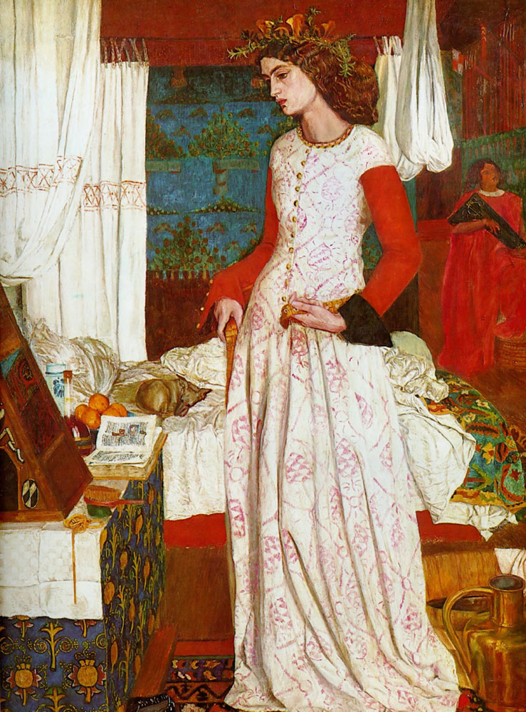 Jane Burden, moglie di William Morris posò nel quadro La Belle Iseult, 1858
