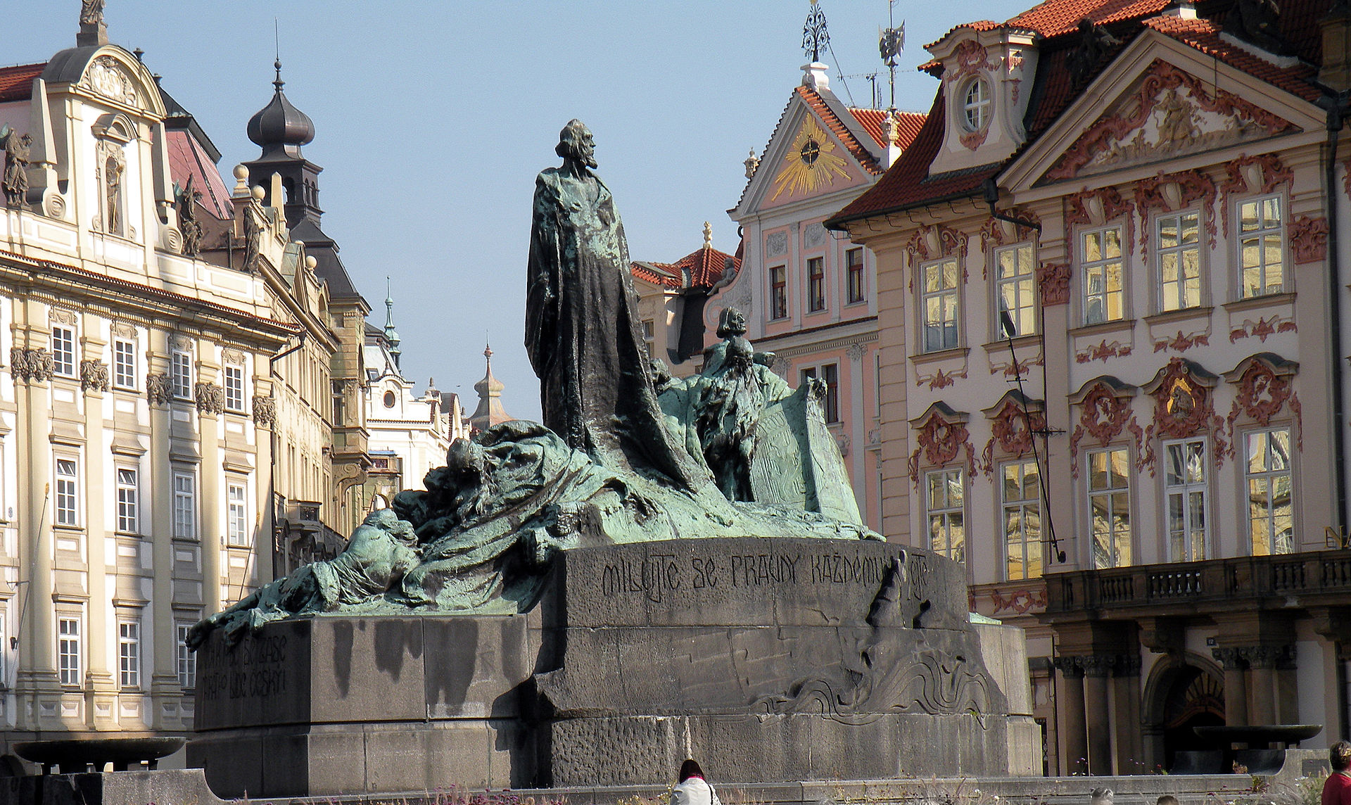 Il monumento a Jan Hus, a Praga