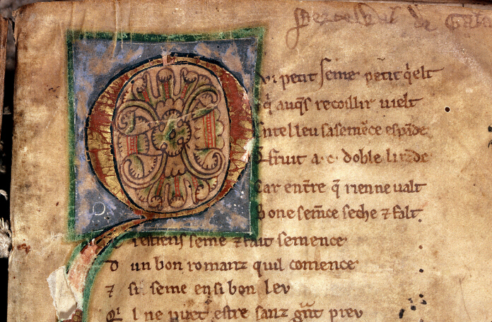 enluminure-du-manuscrit-de-perceval-de-chretien-de-troyes-xiii-eme-siecle
