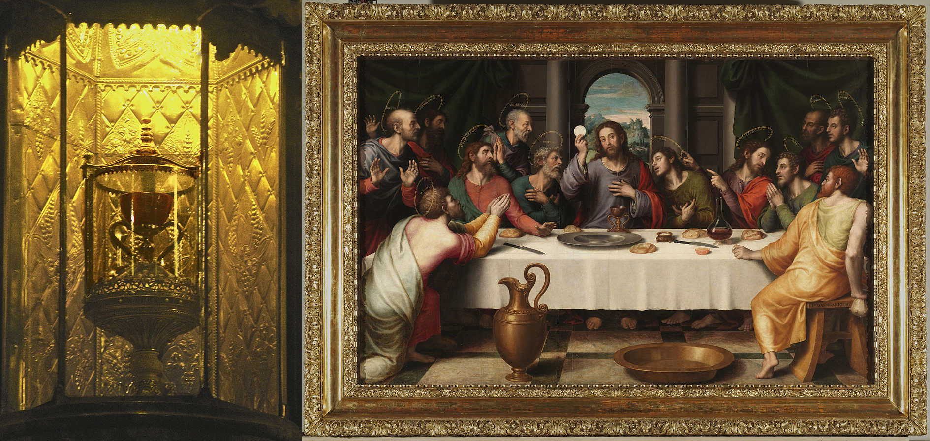 la-santa-cena-de-juan-de-juanes-1560-con-el-caliz-de-la-catedral-de-valencia-museo-del-prado-copia