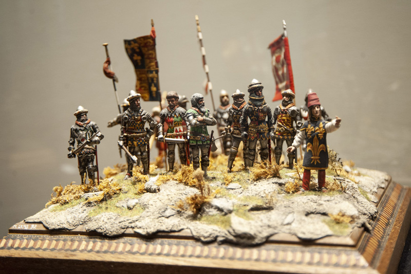 Azincourt, un grande diorama per illustrare le fasi della celebre battaglia