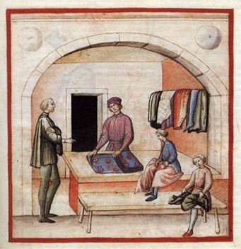 L’arte del sarto nel Medioevo