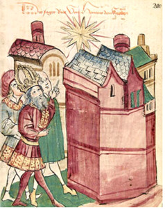 Enrico III indica la supernova del 1054