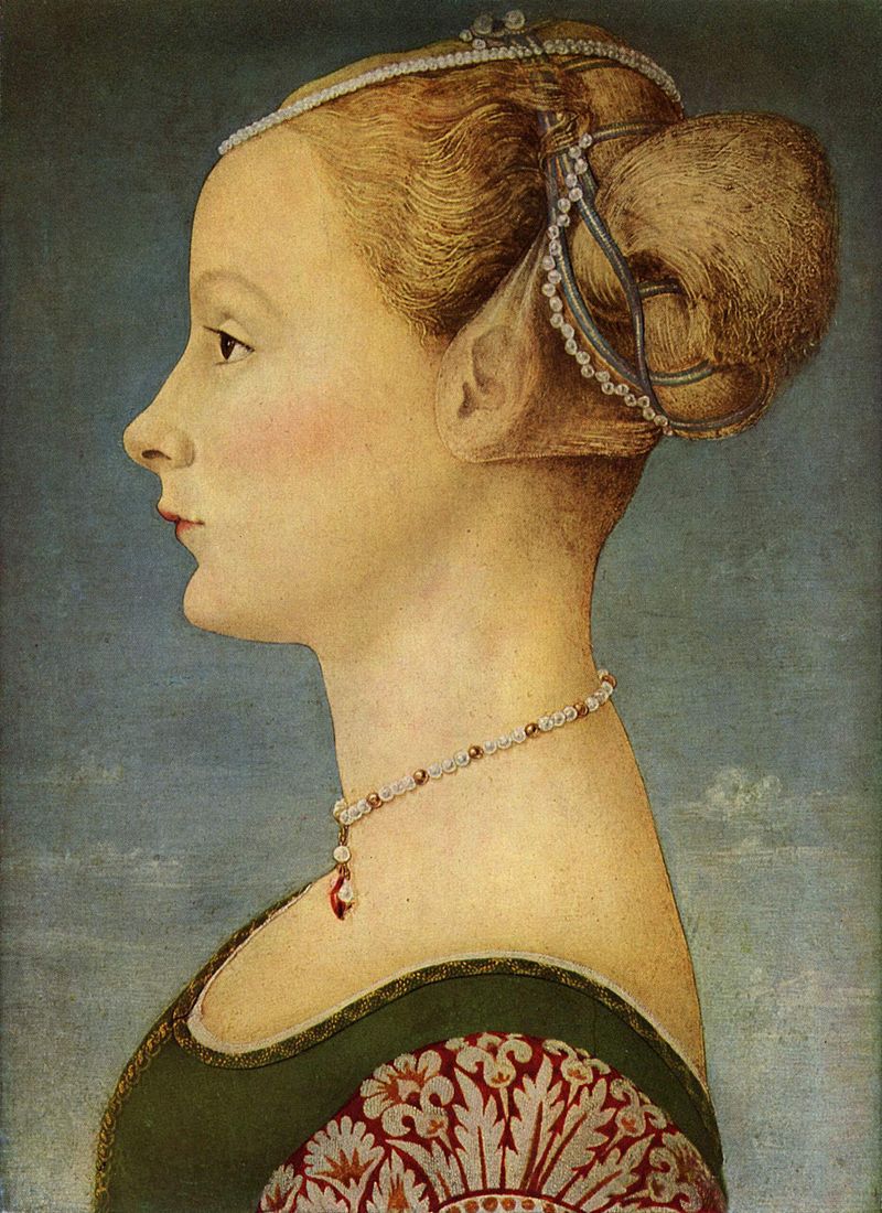 Antonio del Pollaiolo, Ragazza di profilo, Museo Poldi Pezzoli, Milano.