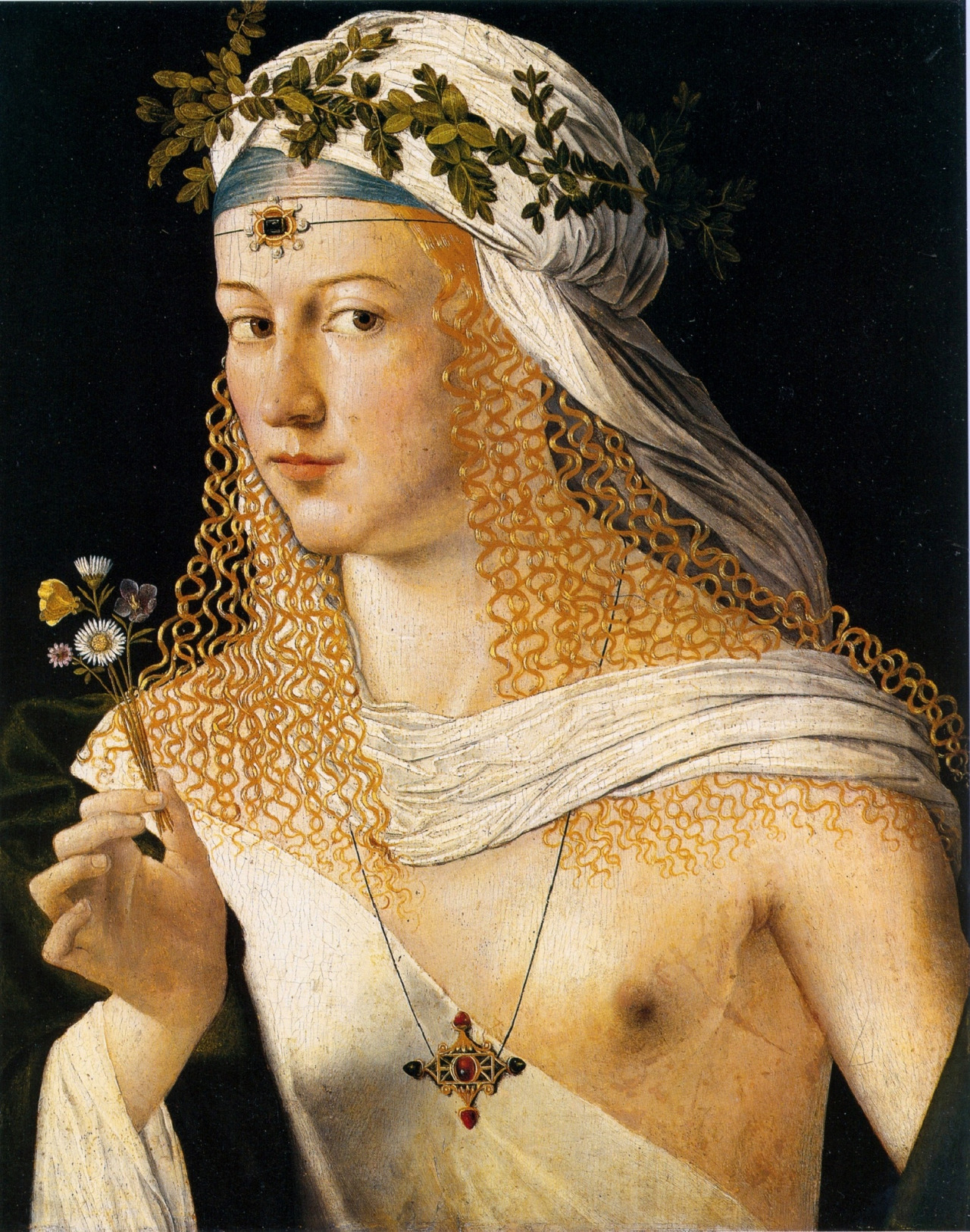 Per alcuni storici dell'arte il Ritratto di Flora di Bartolomeo Veneto rappresenta Lucrezia Borgia