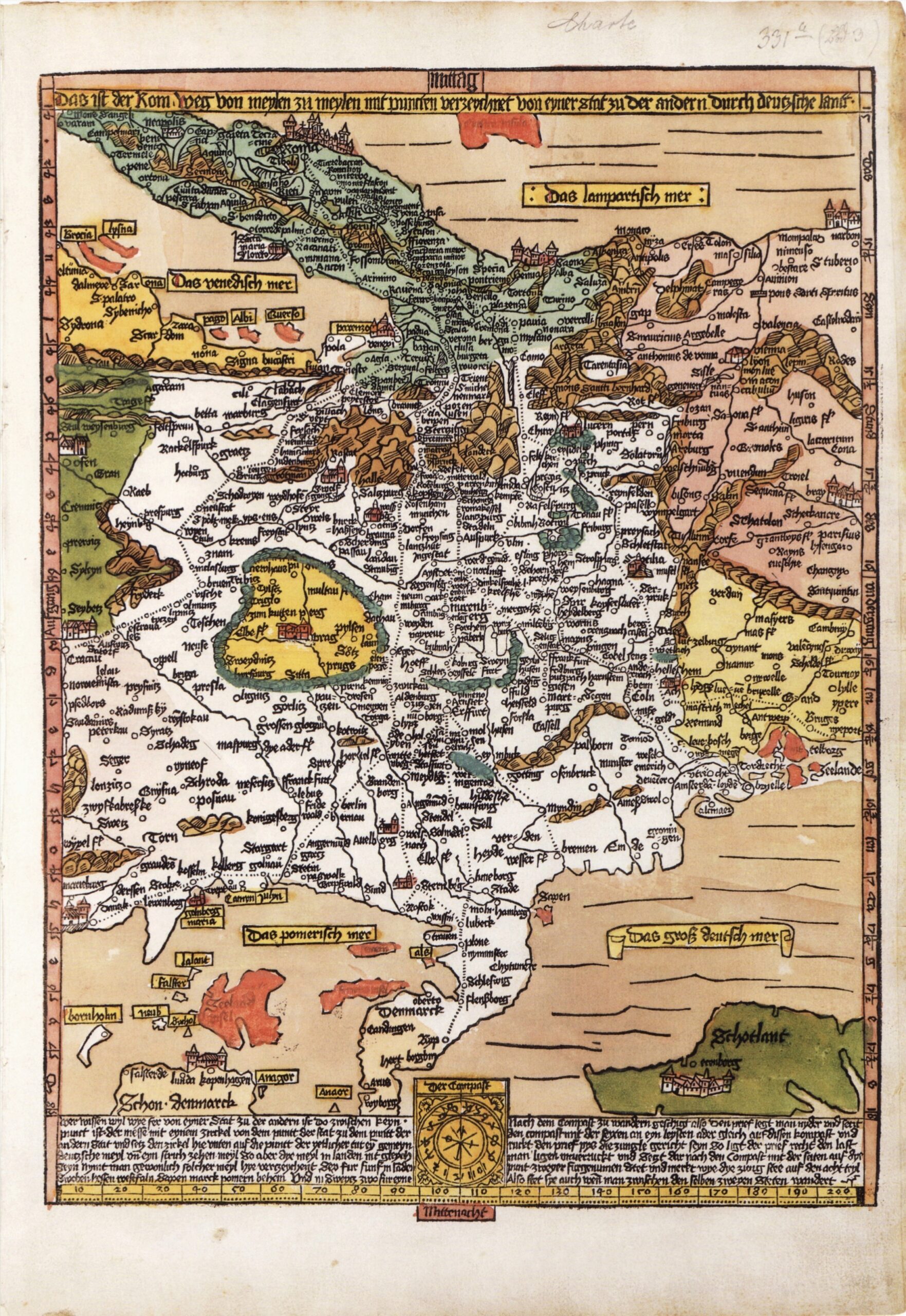 La Rompilger karte di Erhard Etzlaub